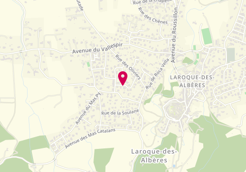 Plan de PECQUEUR Gauthier, 13 Rue Paul Langevin, 66740 Laroque-des-Albères