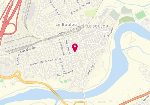 Plan de PARRA Ludovic, 10 Avenue Marechal Foch, 66160 Le Boulou