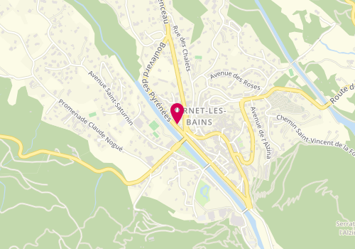 Plan de BERJOAN Martine, 2 Boulevard des Pyrenees, 66820 Vernet-les-Bains