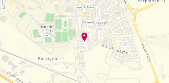 Plan de BOURGAT Nathalie, 1 Place Saint Guillem, 66100 Perpignan