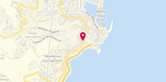 Plan de AGOSTINI Dominique, 10 Place Vincetti, 20200 Bastia