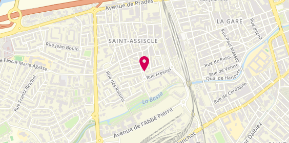 Plan de BONILLA Núria, 19 Rue Georges Cuvier, 66000 Perpignan