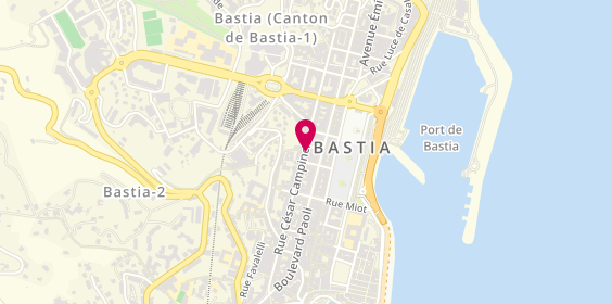 Plan de MARTINI Angelica, 22 Rue Cesar Campinchi, 20200 Bastia
