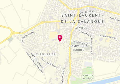 Plan de ROUX Florence, 11 Rue du Dr Marques, 66250 Saint-Laurent-de-la-Salanque