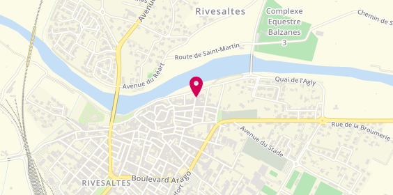 Plan de DELARIS Coralie, 20 Rue du Professeur Langevin, 66600 Rivesaltes