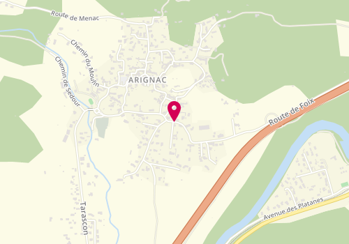 Plan de RIVIERE Camille, 33 Route de Foix, 09400 Arignac