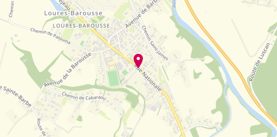 Plan de BRISSEAU Séverine, Route Nationale, 65370 Loures-Barousse
