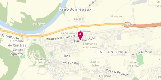 Plan de GAUDINEAU Laurent, Route Nationale, 09160 Prat-Bonrepaux