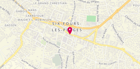 Plan de TOULLER Corinne, 67 Rue de la Republique, 83140 Six-Fours-les-Plages
