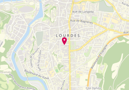 Plan de SOUBERCAZES Sophie, 21 Place du Champ Commun, 65100 Lourdes