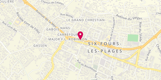 Plan de LE QUINIAT Frédéric, 733 Avenue Marechal Lattre de Tassigny, 83140 Six-Fours-les-Plages