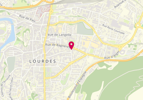 Plan de VAL Myriam, 1 Place de la Republique, 65100 Lourdes