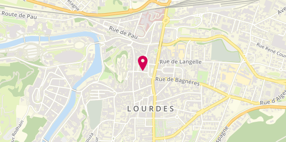 Plan de BONNET Noëlle, 2 Rue du Baron Duprat, 65100 Lourdes