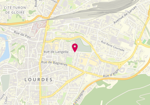 Plan de RIBEIRO Laetitia, 38 Rue de Langelle, 65100 Lourdes