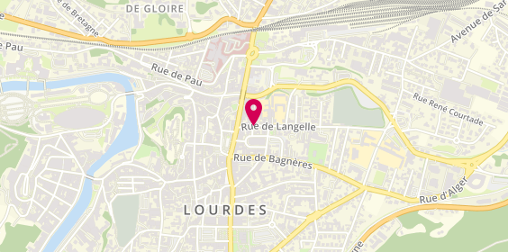 Plan de BORDE Fabienne, 1 Place de la Poste, 65100 Lourdes