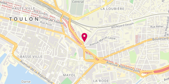 Plan de BERNARD PEIRONET Véronique, 47 Avenue Philippe Lebon, 83000 Toulon