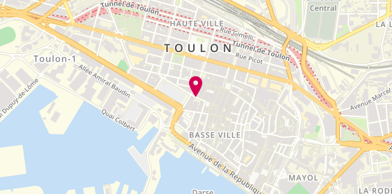 Plan de REAL Frédéric, 4 Rue Louis Jourdan, 83000 Toulon
