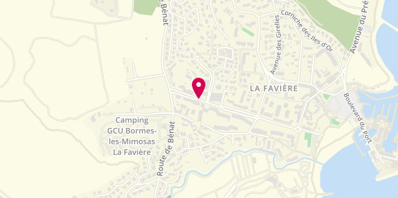 Plan de DELTEIL Fabiola, 171 Avenue de la Mer, 83230 Bormes-les-Mimosas