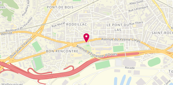 Plan de HAUDESTAINE Valérie, 725 Avenue du Xveme Corps, 83200 Toulon