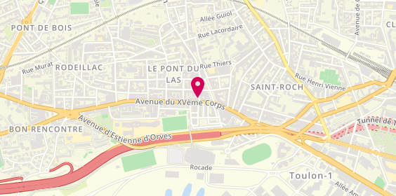 Plan de BOUDIN Léticia, 13 Rue d'Isly, 83200 Toulon