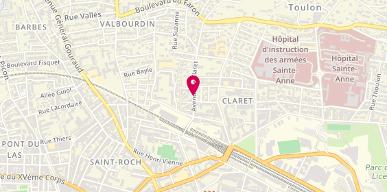 Plan de PIARRY Sylvie, 378 Avenue de Claret, 83000 Toulon