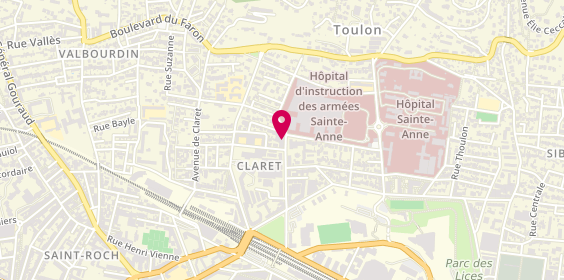 Plan de MALEZIEUX Vincent, 359 Boulevard Docteur Charles Barnier, 83000 Toulon