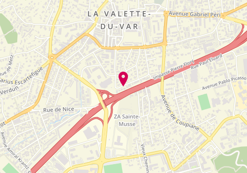 Plan de VERNIER Florence, 187 Avenue Georges Clemenceau, 83160 La Valette-du-Var