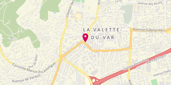 Plan de BORDEAU Edith, Place Jean Jaurès, 83160 La Valette-du-Var