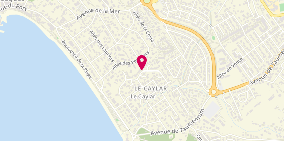 Plan de LLERES Elodie, 15 Allee Frederic Mistral, 83270 Saint-Cyr-sur-Mer