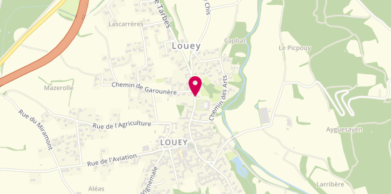 Plan de DE LABAILLE Sonia, 14 Route de Tarbes, 65290 Louey