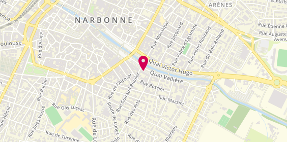 Plan de BOUDOU Marie, 22 Quai Valliere, 11100 Narbonne