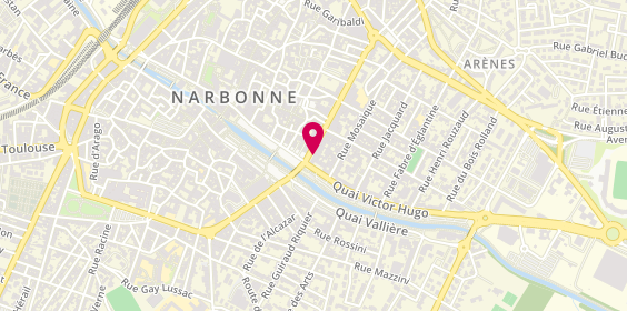Plan de DELSALLE Marlène, 6 Boulevard Gambetta, 11100 Narbonne