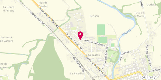 Plan de CAZE Laetitia, 3 Bis Rue du 14 Juillet, 65190 Tournay