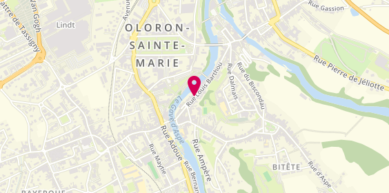 Plan de MORICEAU Nathalie, 27 Rue Louis Barthou, 64400 Oloron-Sainte-Marie