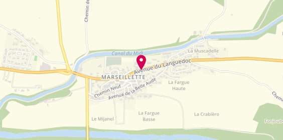 Plan de ACCO Marie, 47 Bis Avenue du Languedoc, 11800 Marseillette