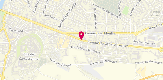 Plan de ZAMO Fanny, 144 Avenue General Leclerc, 11000 Carcassonne