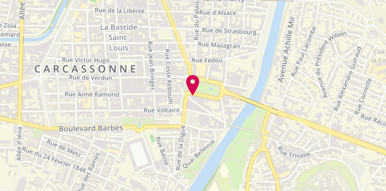Plan de COCART Nathalie, 31 Square Gambetta, 11000 Carcassonne
