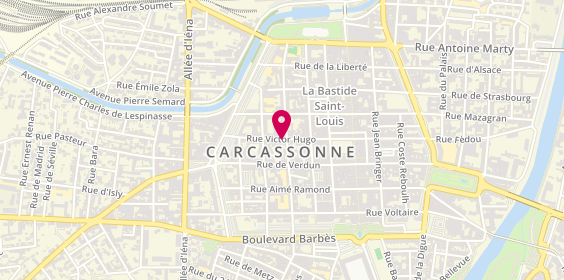 Plan de ANDRIOLA PICOLE Elodie, 35 Rue Victor Hugo, 11000 Carcassonne