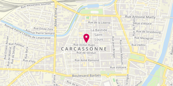Plan de SATGE Patrice, 36 Rue Victor Hugo, 11000 Carcassonne