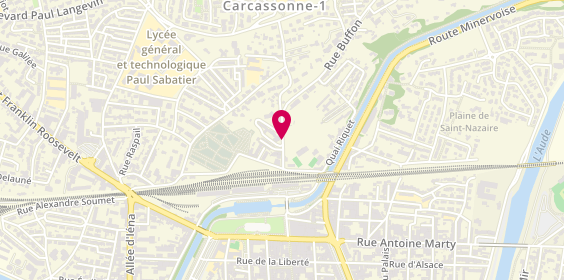Plan de BELKAID Abdi Youcef, 15 Rue Buffon, 11000 Carcassonne