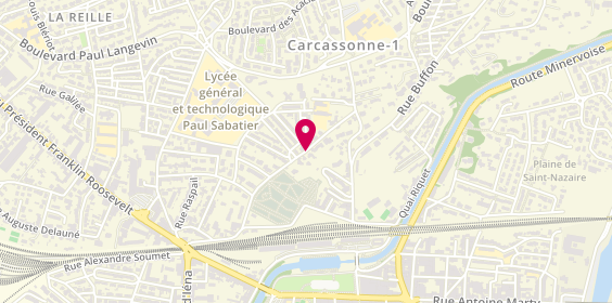 Plan de CAMPREDON Christine, 14 Rue Frédéric Soulié, 11000 Carcassonne