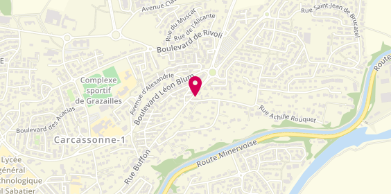 Plan de MEYRUEIX Mathieu, 80 Bis Rue Buffon, 11000 Carcassonne