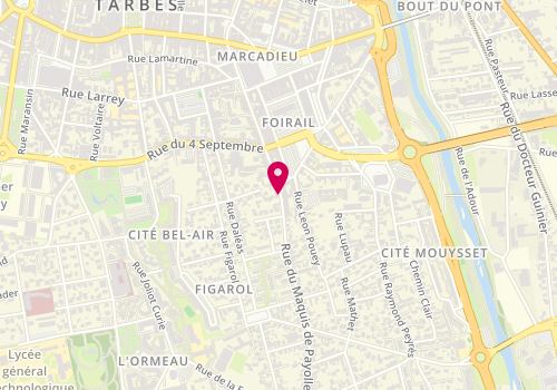 Plan de PENA Carole, 20 Rue du Maquis de Payolle, 65000 Tarbes
