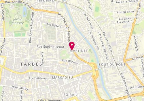 Plan de PEREZ BINGEN Sandrine, 22 Rue des Carmes, 65000 Tarbes