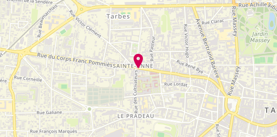 Plan de EVEILLE Sandrine, 91 Rue Georges Lassalle, 65000 Tarbes