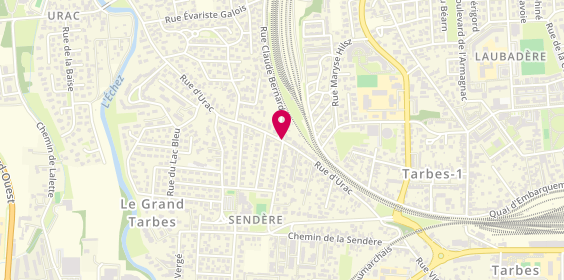 Plan de GAMAIN-LORENTZATOS Corinne, 47 Rue d'Urac, 65000 Tarbes