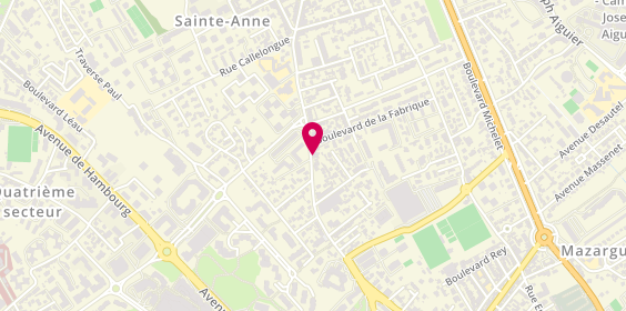 Plan de TOUBOUL Nathalie, 585 Avenue de Mazargues, 13009 Marseille
