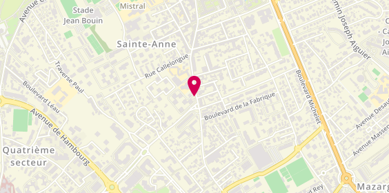 Plan de MATTÉÏ Clémentine, 508 Avenue de Mazargues, 13008 Marseille