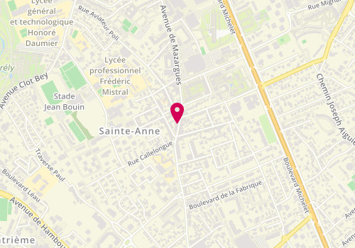 Plan de VIAL Sylvie, 422 Avenue de Mazargues, 13008 Marseille