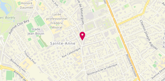 Plan de MARTINEZ Stéphanie, 422 Avenue de Mazargues, 13008 Marseille